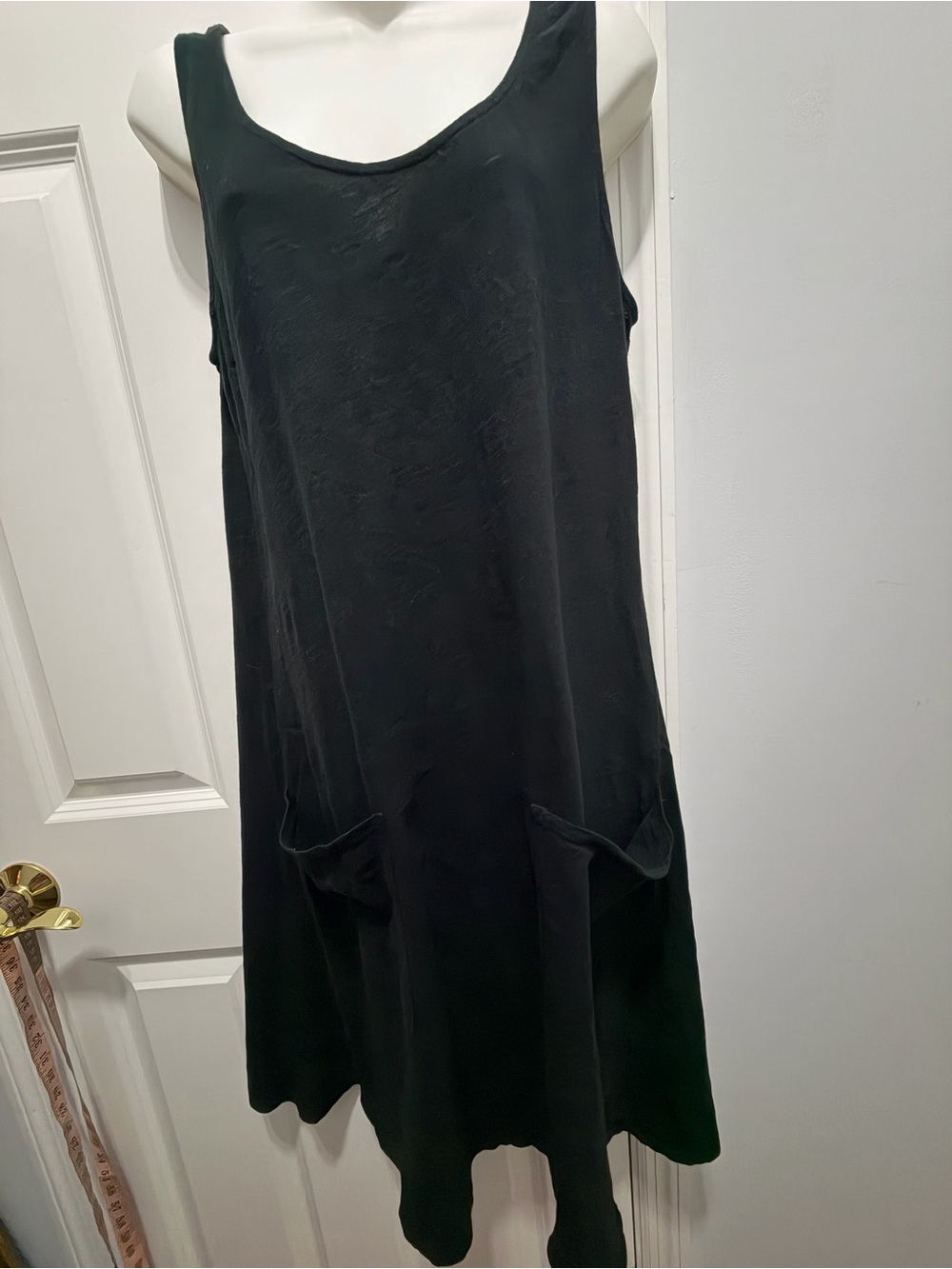 fresh produce Black cotton Sleeveless Pocket Swing Dress size m - Picture 5 of 9